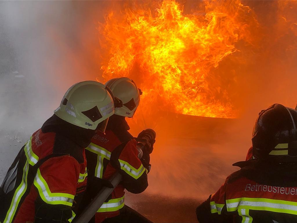 Feuerwehrmänner im Einsatz